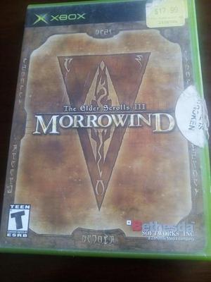RPG The elder scroll III MorrowinD xbox clásico