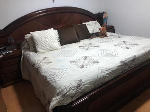 Cama King 2X2 en Roble