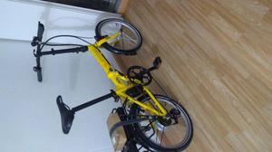 Bicicleta elctrica starter fold amarilla