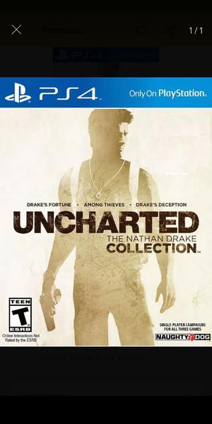 Uncharted Collection Juego Ps4 Nuevo