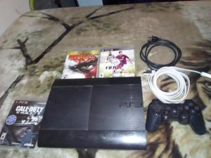 Vendo Consola PS3 superslime 1 control 4 juegos