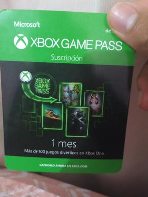 Xbox Game Pass 1 Mes Entrega Inmediata