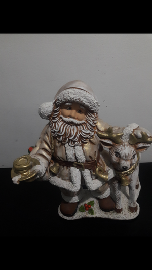 papá noel en ceramica