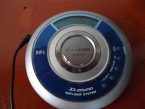 Discman Panasonic cd mp3, display grande.