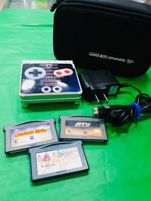 Gameboy Sp 001 Juegos Y Estuche Original