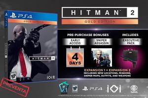 Pre Venta Hitman 2 Gold Edition PS4 Nuevo Físico Sellado