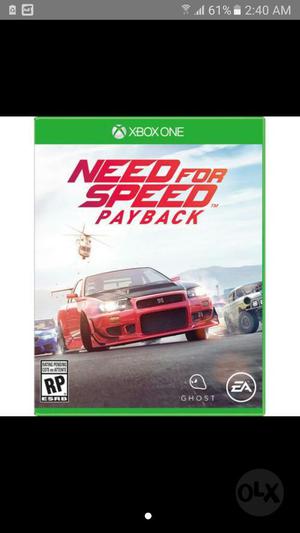 Vendo Need For Speed Payback Xbox One