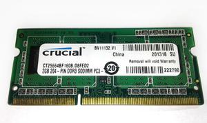 Memoria Ram de 2GB DDR3 para Laptop