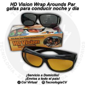 Par gafas para conducir noche y dia HD Vision Wrap Arounds
