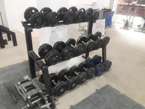 Rack con Mancuenas Gym