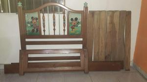 VENDO CAMA DE ROBLE INFANTIL