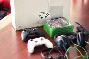 One S Xbox 2 Teras 5 Juegos 4 Controles