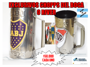 EXCLUSIVOS CHOPPS DEL BOCA O RIVER