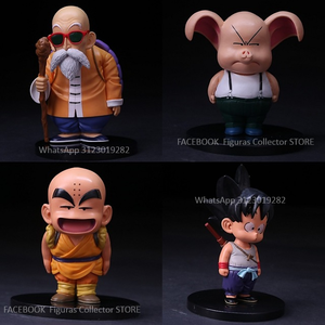 Figuras de Dragon Ball Maestro roshi, Oolong, Goku y Krilin