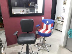 silla para barbería en excelente estado