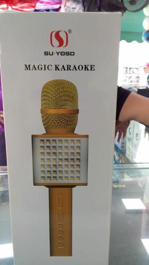 Micrófono Karaoke Mágico con Luces