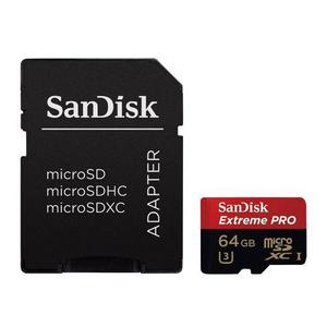 Sandisk Extreme Pro, Tarjeta Micro Sdxc 64gb U3, 4k, 100mb/s