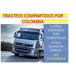 TRASTEOS COMPARTIDOS POR COLOMBIA WS 3163240241