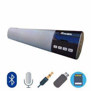 Barra Sonido Bluetooth 40cm Pantalla Led 10w Usb, Fm, Sd + O