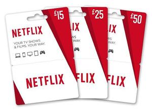 Tarjeta Giftcard Netflix 4k Hd 1 mes 4 Pantallas