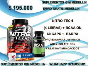 Nitro Tech 4 Libras Y Aminoácidos