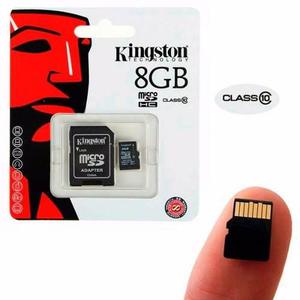 Memoria Micro Sd Kingston 8gb Clase 10 Kingston+ Adaptador