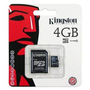 Memoria Micro Sd+adaptador 4 Gb Kingston Clase 10
