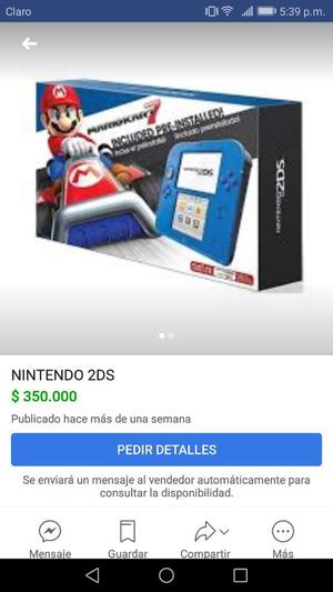 Vendo.o Cambio Nintendo 2ds sin Caja