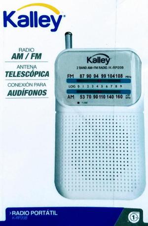 Radio portátil marca Kalley