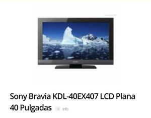 Se Vende Tv 40' Sony Bravia Lcd Plana