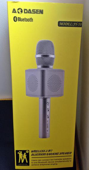 microfono bluetooth karaoke PARLANTE DORADO