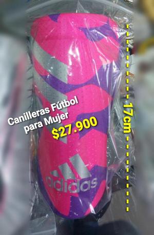 CANILLERAS DE FÚTBOL PARA MUJER 17CM