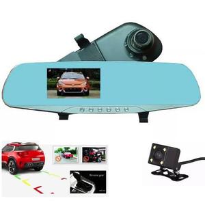 Espejo Retrovisor Tv Dual Camara Carro 4.3'' Full Hd + Obseq