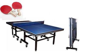 Mesa De Ping Pong Profesional 18 Mm Sportfitness +2 Raquetas