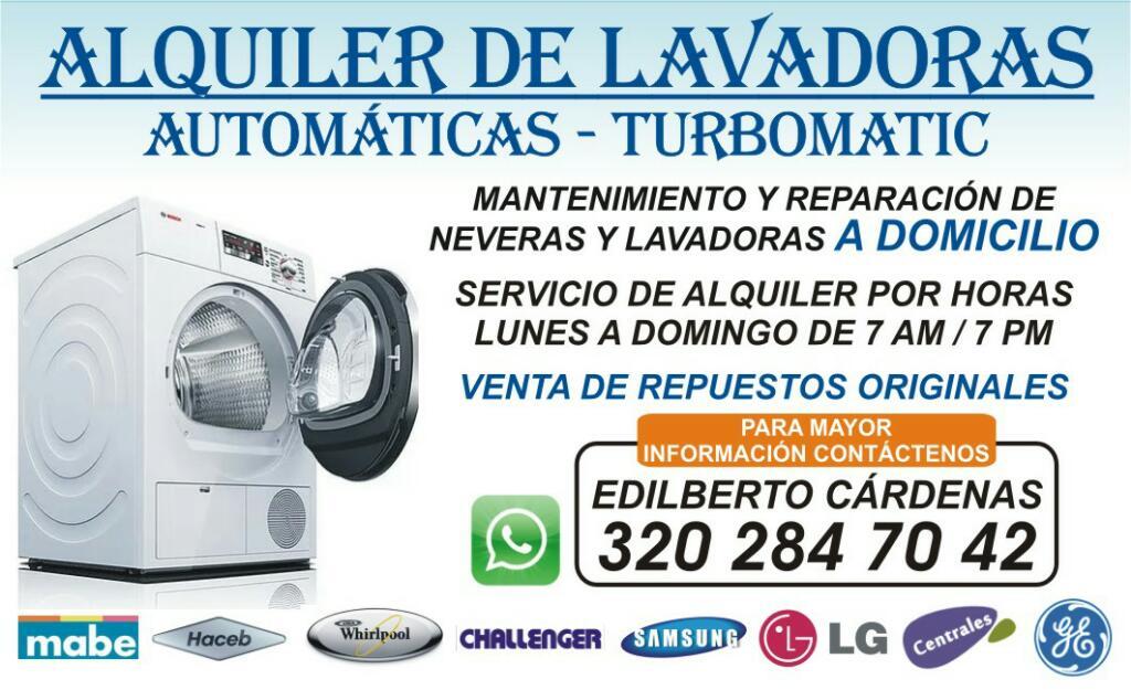 Alquiler de Lavadoras Automáticas