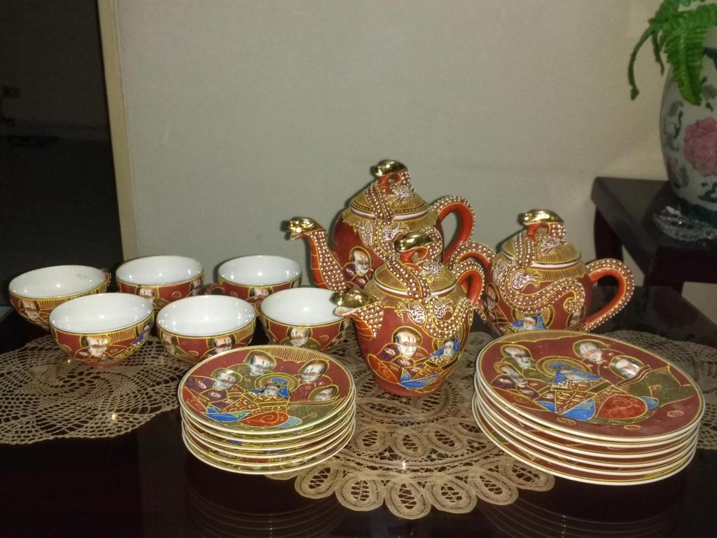 Juego de té estilo oriental