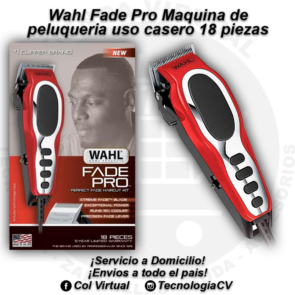 Maquina de peluqueria uso casero 18 piezas Wahl Fade Pro