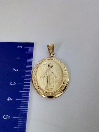 Dije Medalla Virgen Milagrosa Paris Gigante Oro/joya 00156