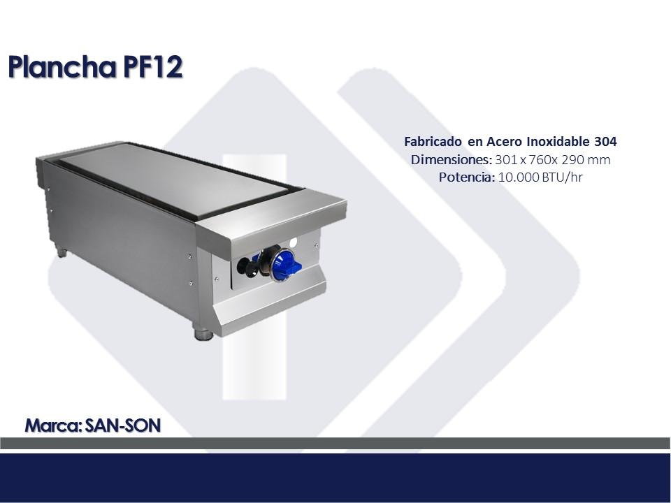 Plancha a gas de sobreponer ECOP12