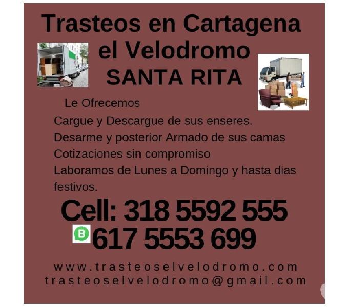 Trasteos en Cartagena el Velodromo en Santa Rita BARATOS