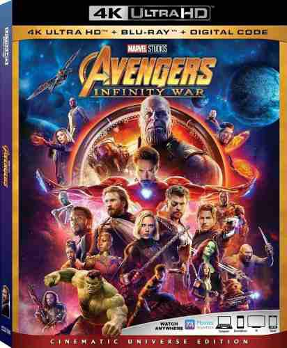 Avengers Infinity War 4k Disco Uhd Fisico 3840*2160p