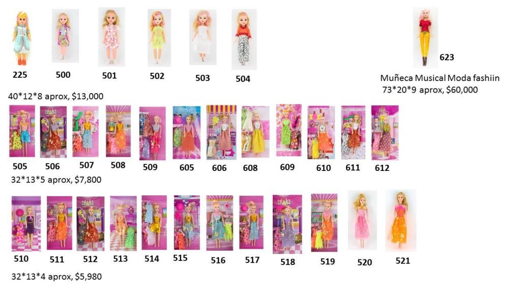 Muñecas y otros juguetes para niños y niñas especial