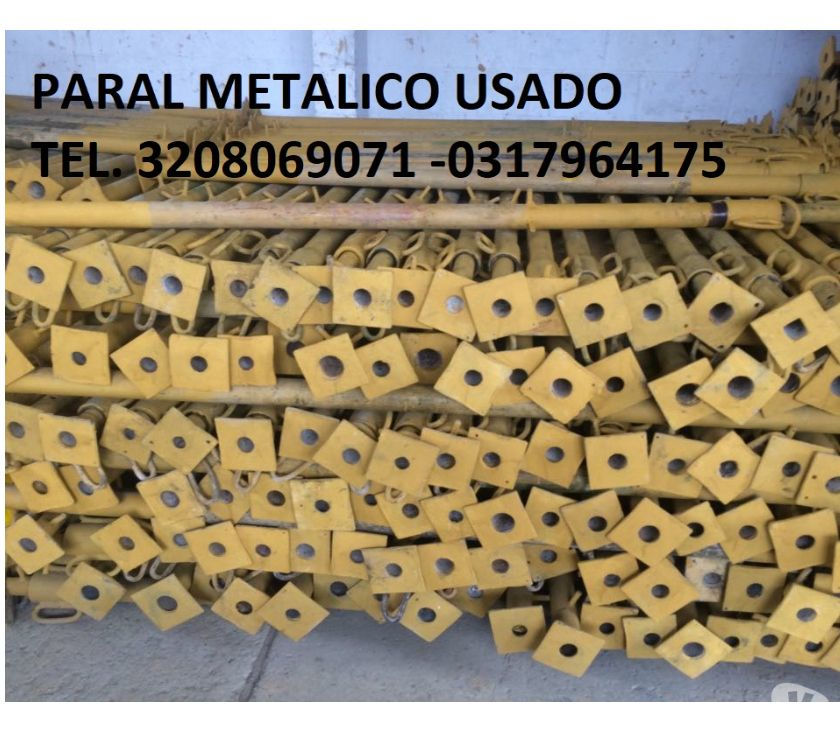 PARAL METALICO USADO DE 2.00 MT - 150 MTS