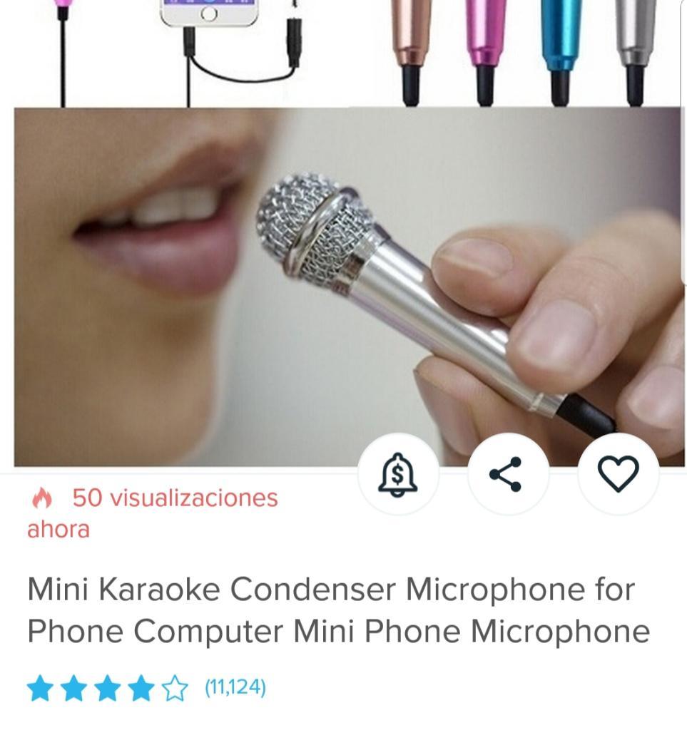 Micrófono Mini Karaoke para Smartphone