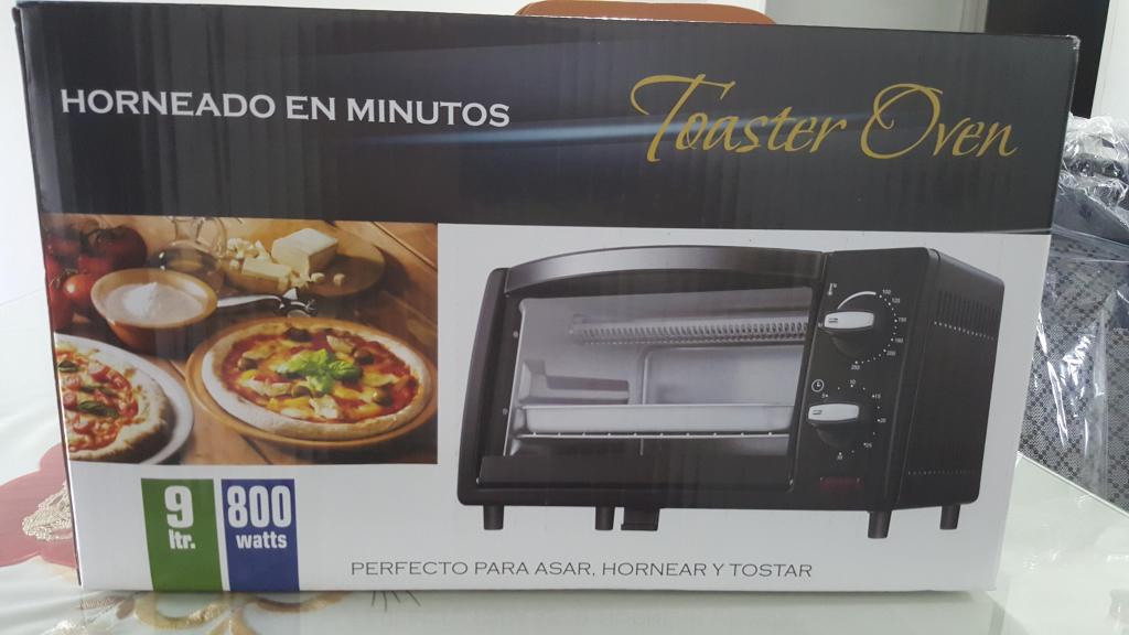 Horno Tostador Toaster Oven 800 Watts 9 Ltr.