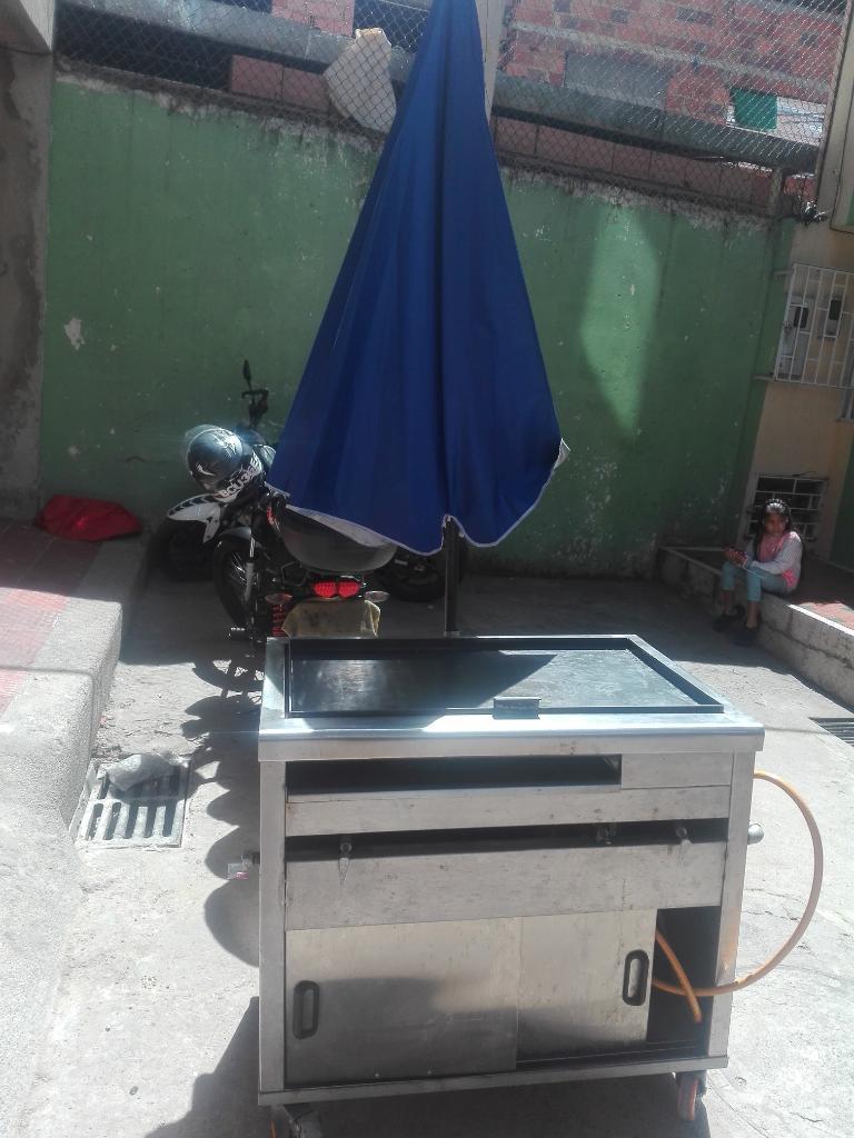 Plancha para Asar Arepas con Parasol