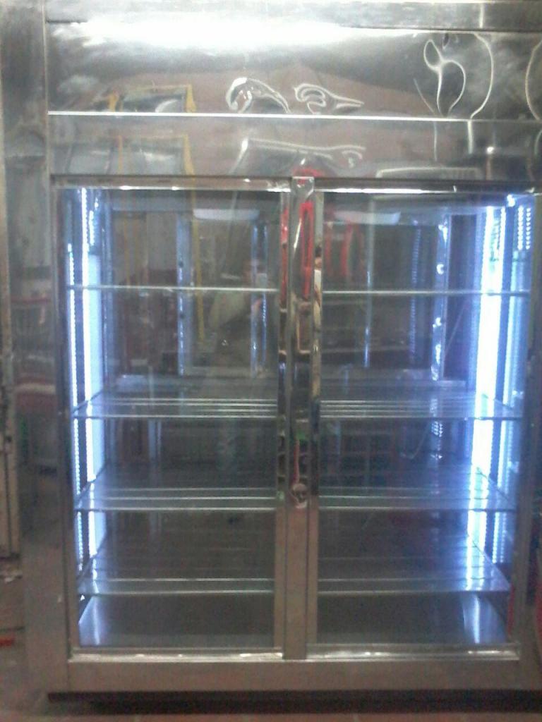 Vertical Acero Refrigerador 4 puertas
