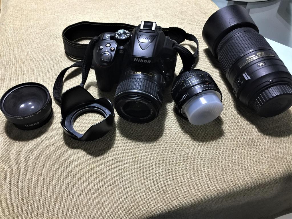 Camara Nikon D excelente precio con accesorios