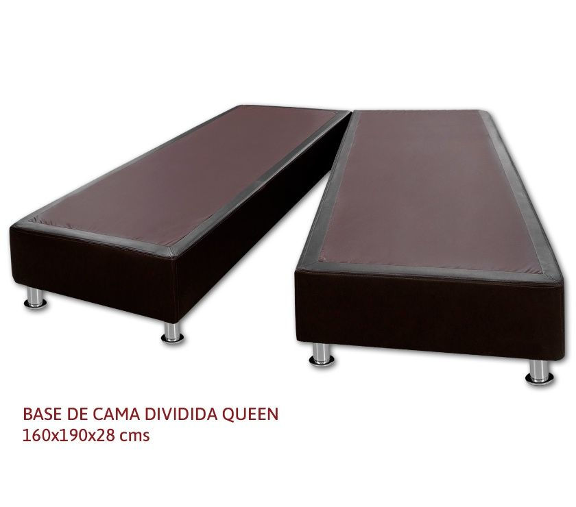 Base Cama Dividida Queen 160x190x28 cm color Café