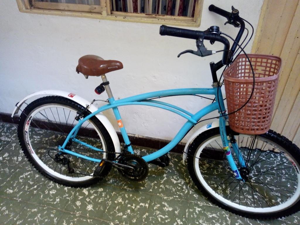 Bicicleta Playera Azul Cielo